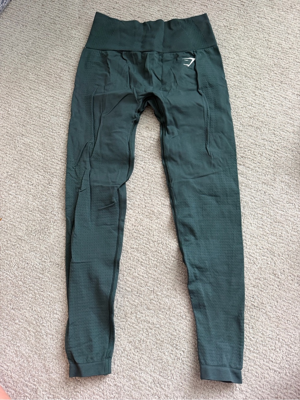 Gymshark Seamless High-Waist Leggings in Forest Green